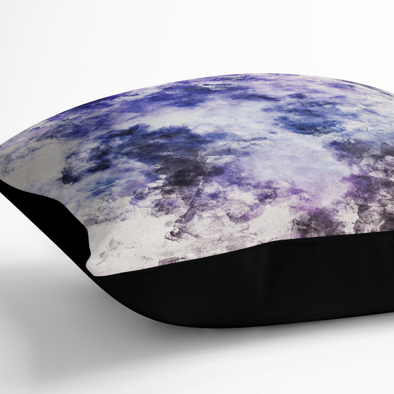 Clouds Cushion with Filling, 55cm H x 55cm W x 20cm D, Black