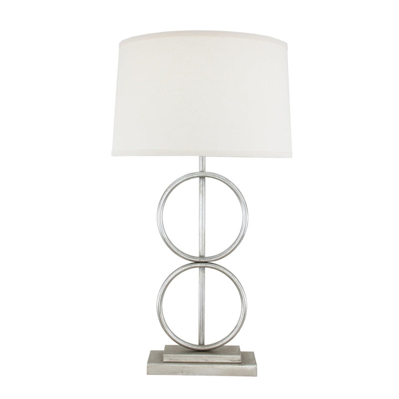 Olympus Table Lamp, Silver Leaf