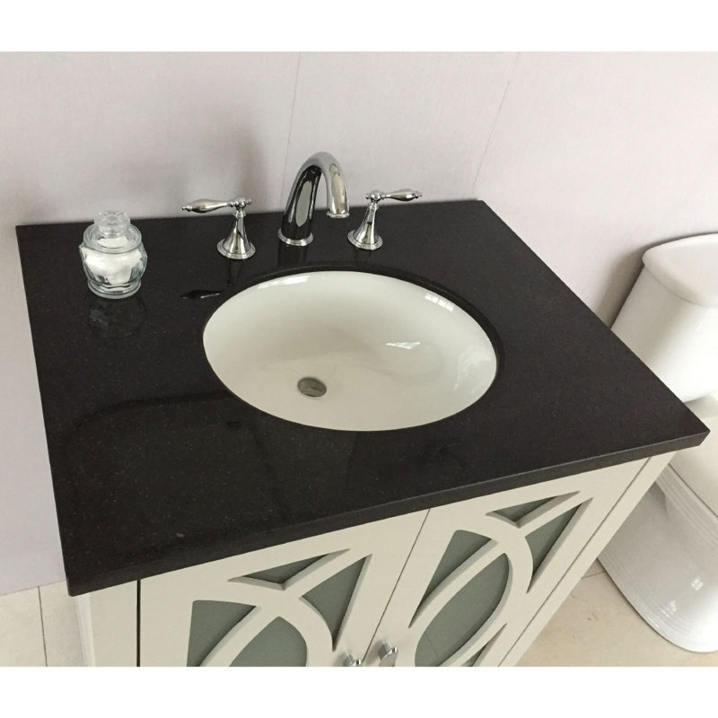 Ensemble de meuble-lavabo simple 30 po Longville, Noir