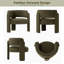 Modern Upholstered Barrel Armchair-1808113010