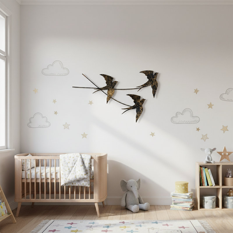 3 Flying Birds Decorative Wall Decor