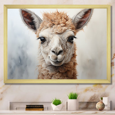 Beige Alpaca Portrait II " Beige Alpaca Portrait II "