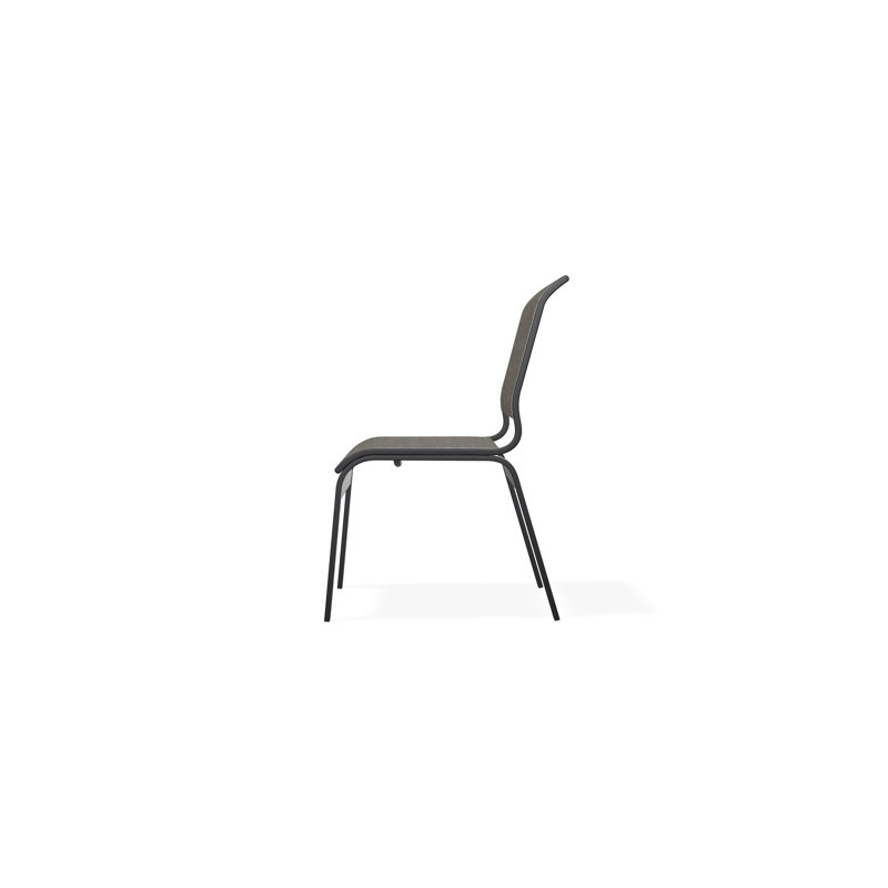Aruba II Outdoor Dining Chair, Black, Storm