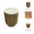 Odera Ribbed Pedestal End Table Detailing With Marble Top Accent - Stylish Small Round Side Table For Home Decor - Statement Narrow End Table Or Living Room End Tables For Any Interior Design - 20"-1991949430