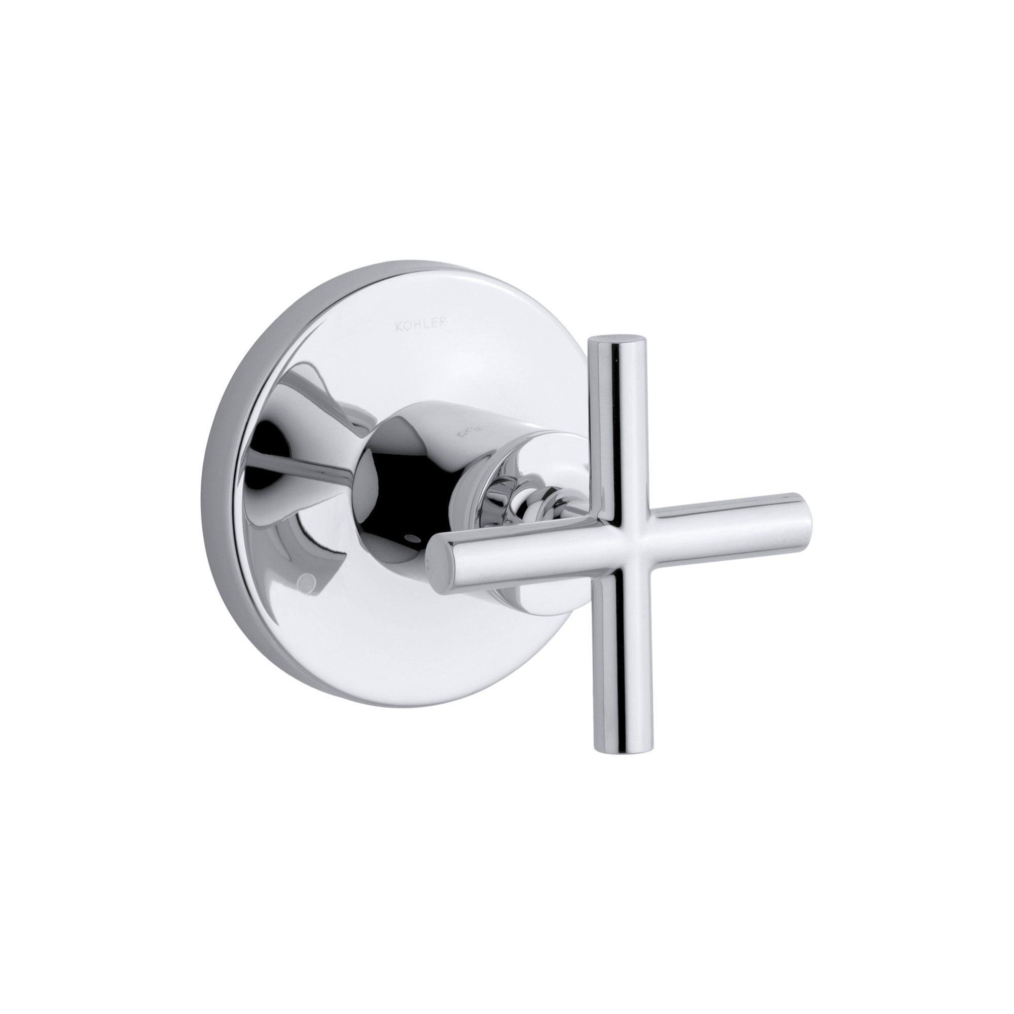 Purist Valve Trim with Cross Handle for Transfer Valve, Requires Valve, Polished Chrome