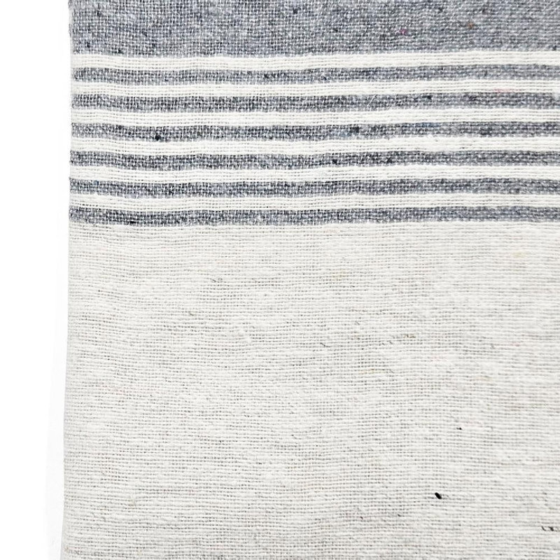 Conrad Gray Cotton Throw Blanket Set - 50" x 60"