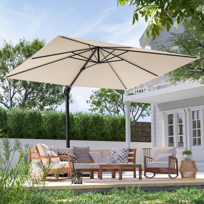 Parasol de patio en porte-à-faux 10x8FT