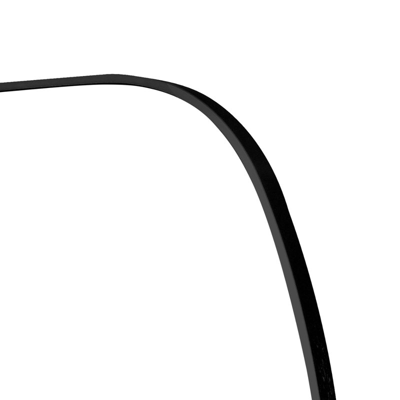 Miroir ovale encadré pour mur, Black
