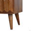 Unité média coulissante en prisme de châtaignier en bois massif Artisan Furniture