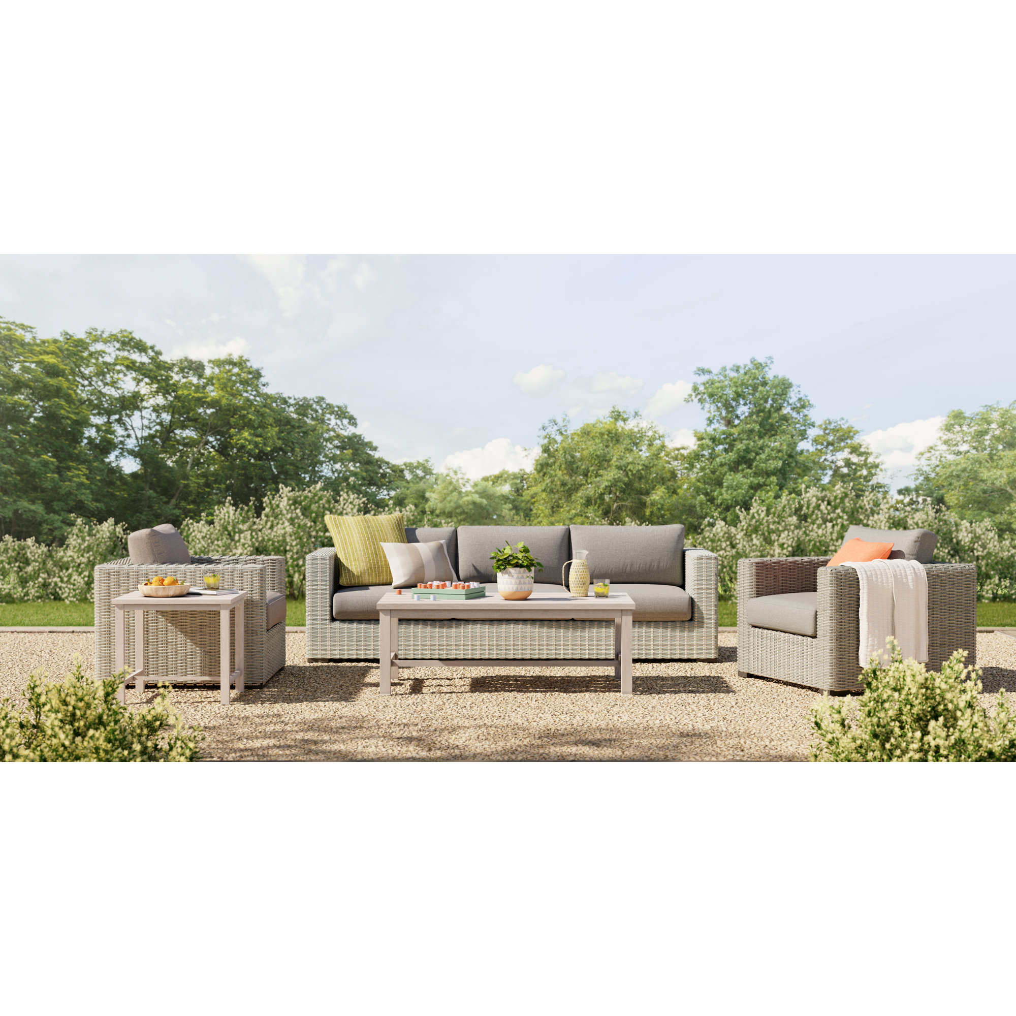 Wicker Outdoor Lounge Chair