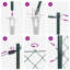 Vidaxl Chain Link Fence With Posts Steel-116797829-116797830