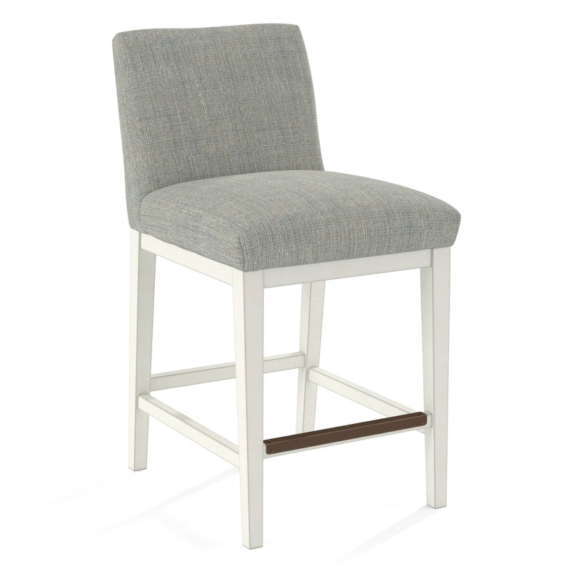 Upholstered Stool, 61558-61, White
