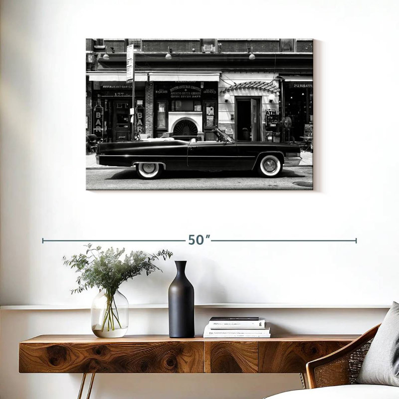 Mehar Black Cadillac, 24'' H X 36'' W