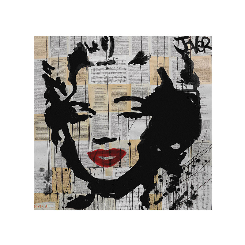 Loui Jover - Painting, 60cm H x 60cm W