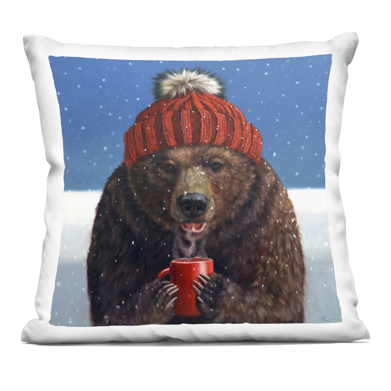 Coussin Snowy Bear & Cocoa