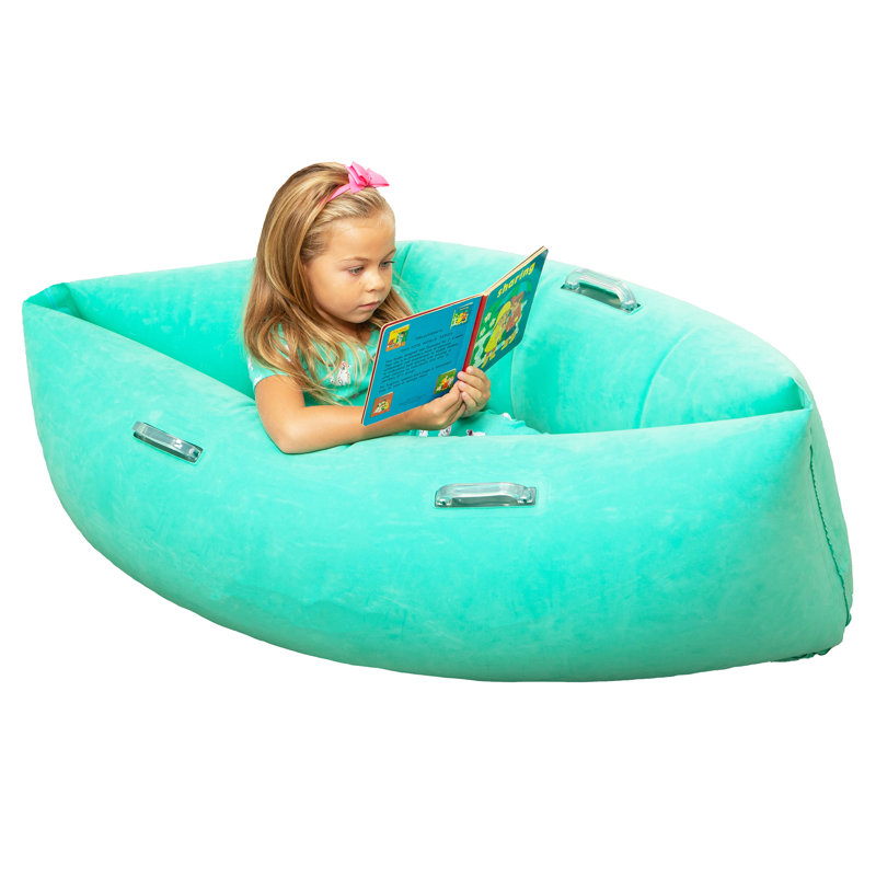 Vinyl Bean Bag Lounger, Green