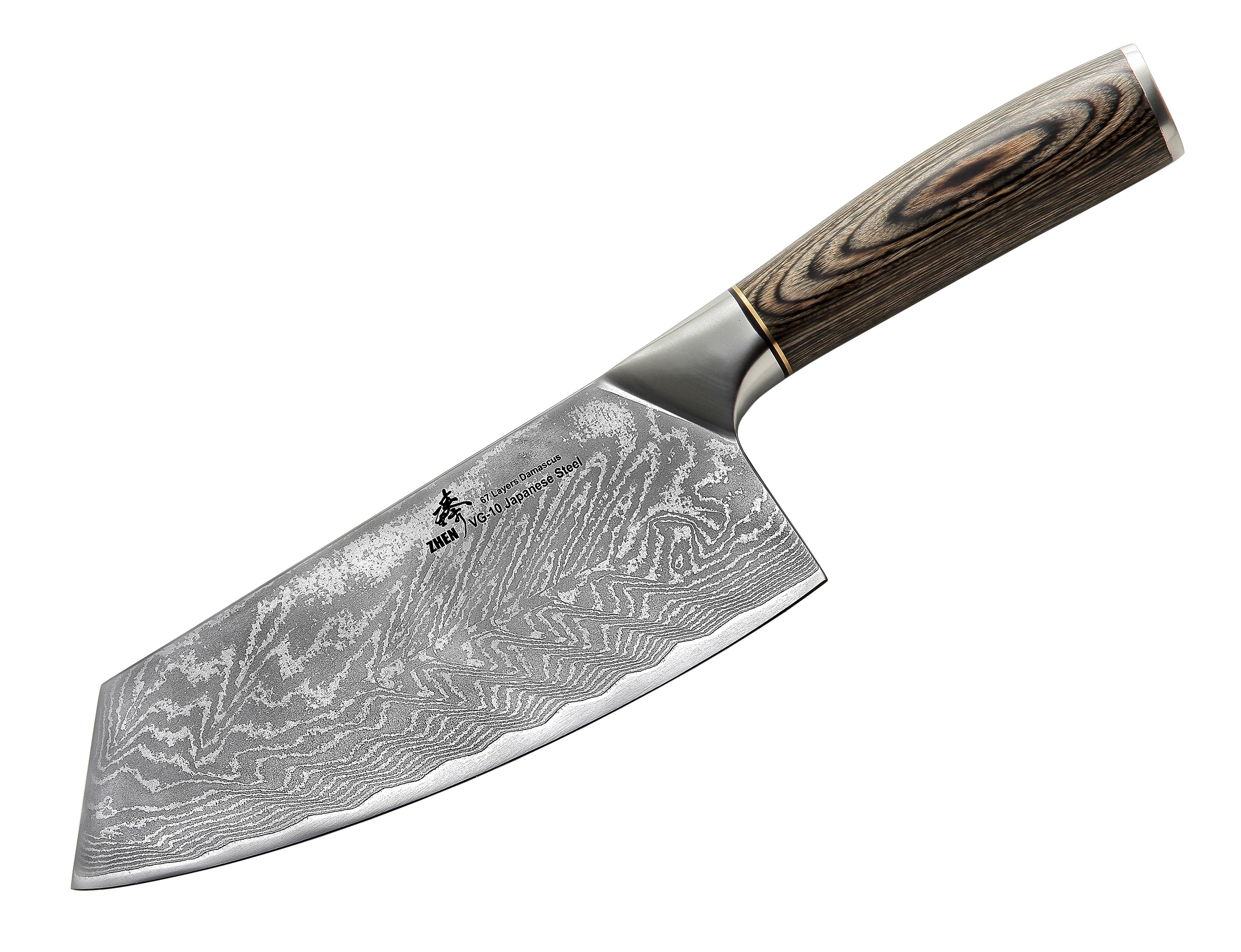 Zhen VG-10 Damascus Series 7'' Cleaver & Reviews | Wayfair