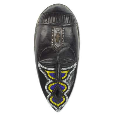 Masque de bois africain Bungalow Rose Fakye