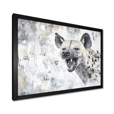 Hyène rayée «Calling I», reproduction d'art murale Hyena