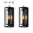 Polikron Classic Outdoor Wall Sconce 1 Light with Dusk to Dawn in Matte Black Rectangular-957323256