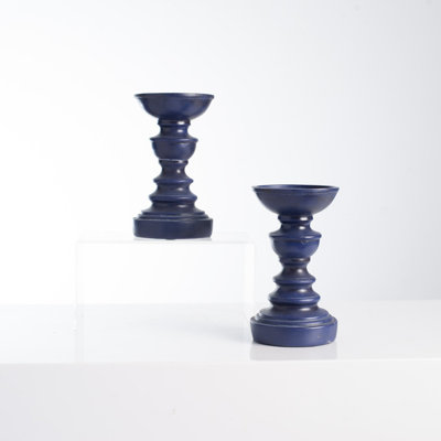 6.5'' H Polyresin Tabletop Candlestick