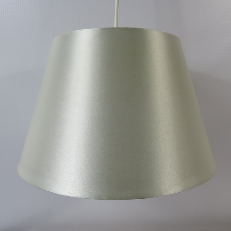 Satin Empire Lamp Shade ( Uno ) in Ivory, 22cm H x 36cm W x 36cm D