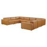 Canapé modulaire en cuir végétalien 8 pièces Modway Restore