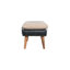 Banc en bois massif avec garniture cloutée-1441416902