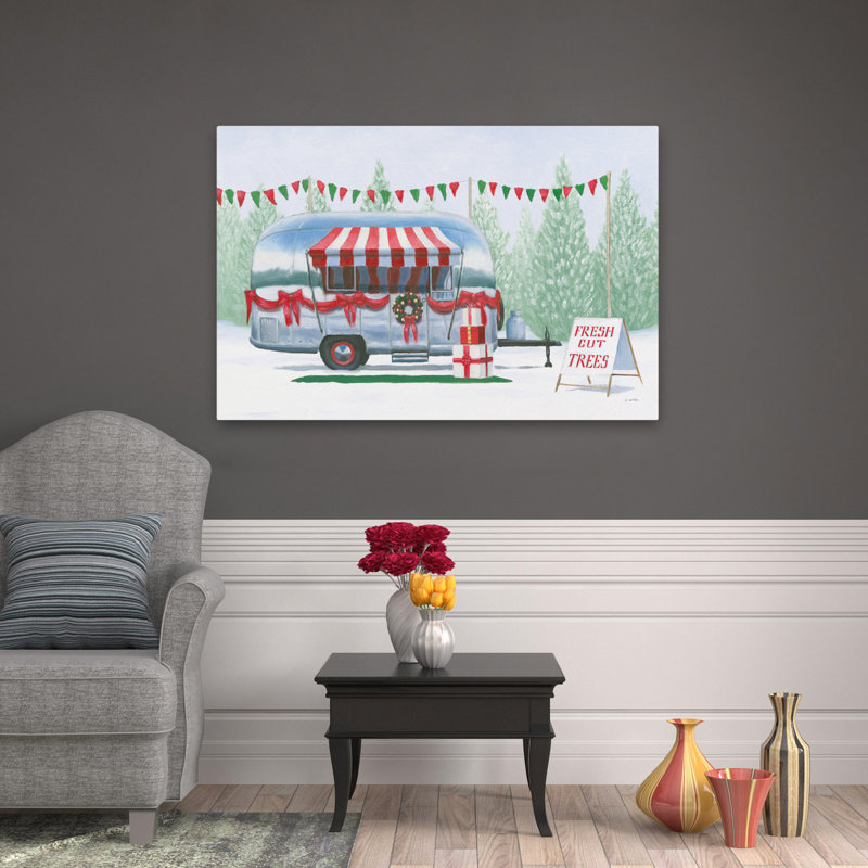 Ferme de Noël IV - Auvent arcs campeur, art de Noël, H 32 po x l 48 po