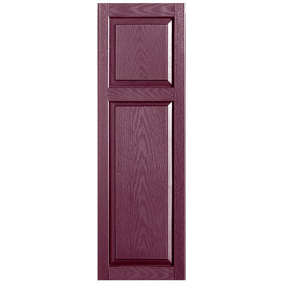 Custom Cottage-style Raised Panel Vinyl Shutters Pair