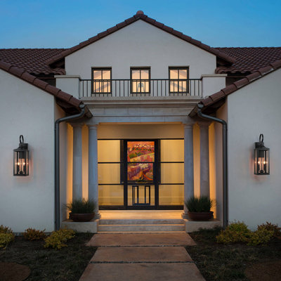 Gaudencia 25.7" H 2-Light Metal Outdoor Wall Lantern