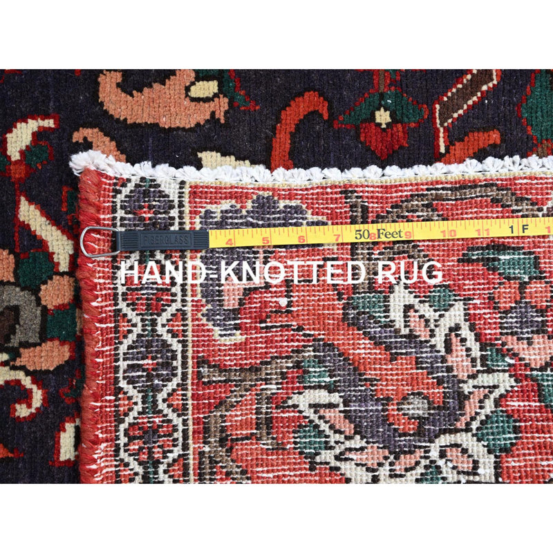 Tapis oriental rétro en laine 8 po 7 po x 11 pi 2 po Baktiarjoon