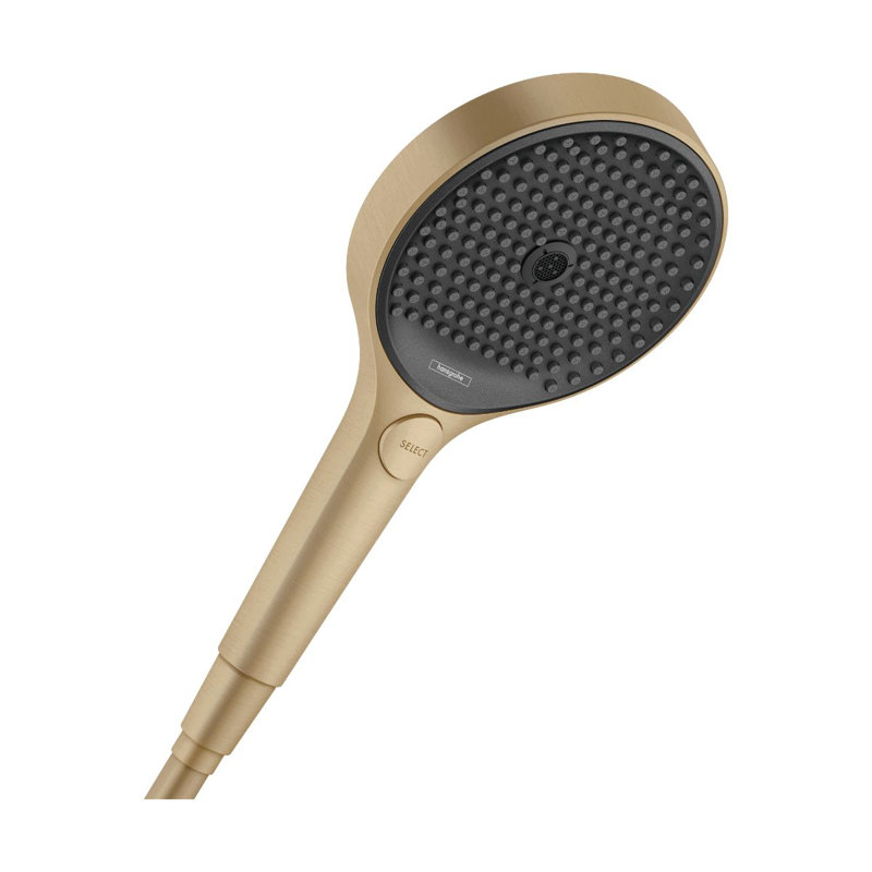Hansgrohe Rainfinity Handheld 3-Jet Showerhead 130, Brushed Bronze, 1.75 GPM