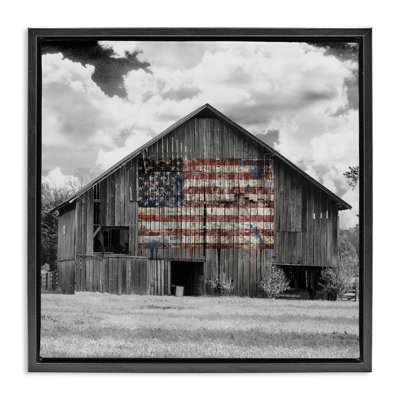 Cadre flottant Patriotic Rustic Barn, design par Sophie 6