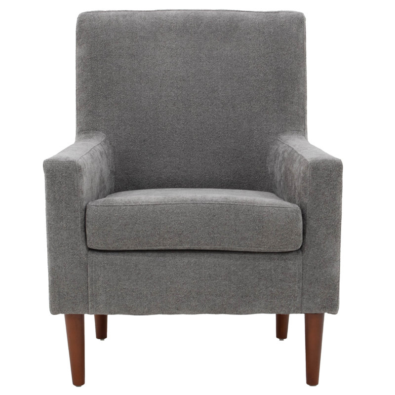 Donham Upholstered Armchair, Chloe Slate 100% Polyester, Brown