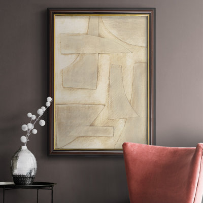 Buff Buff Shapes I - Peinture sur toile encadrée