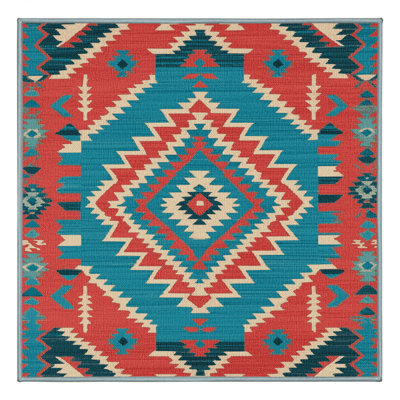  Tapis lavable Zuni Diamonds Southwestern