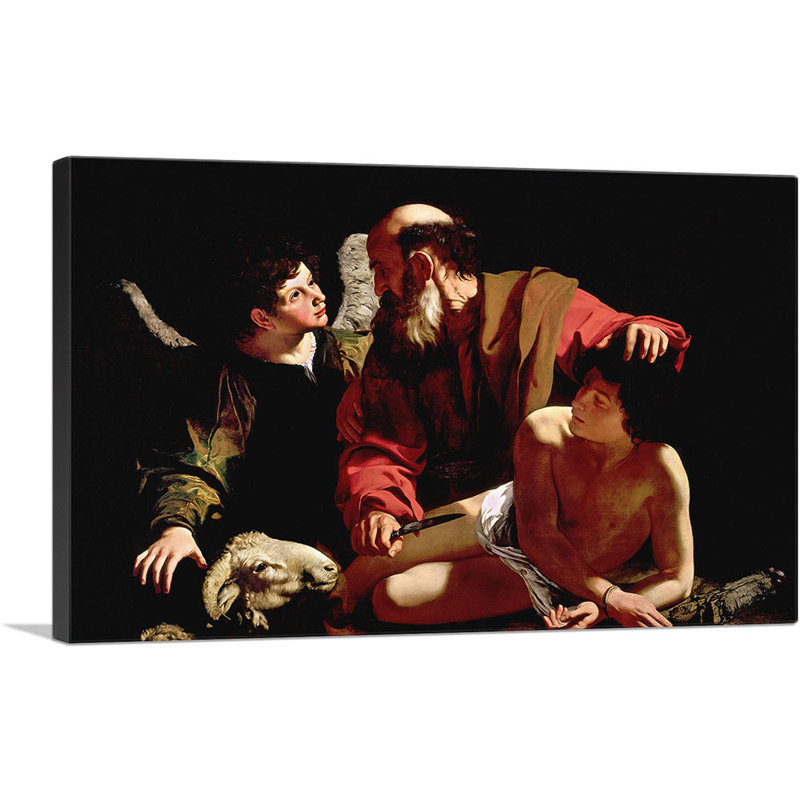 Sacrifice d'Isaac 1598 - impression, H 18 po x l 26 po x P 1,5 po