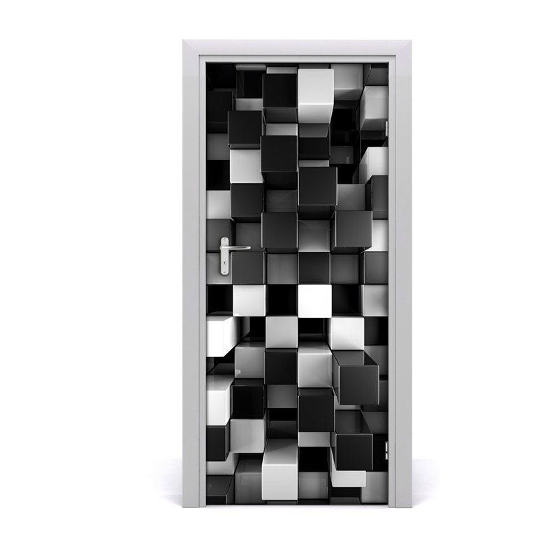Dice Abstraction Door Decal