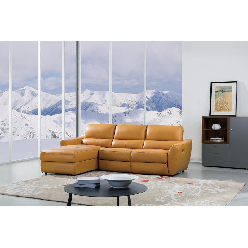 Tennon Upholstered Power Reclining L-Shaped Sectional, Left Hand Facing