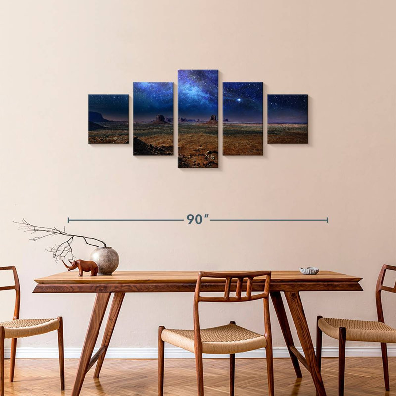 Alvord Starlit Monument Valley, 34" H x 74" W