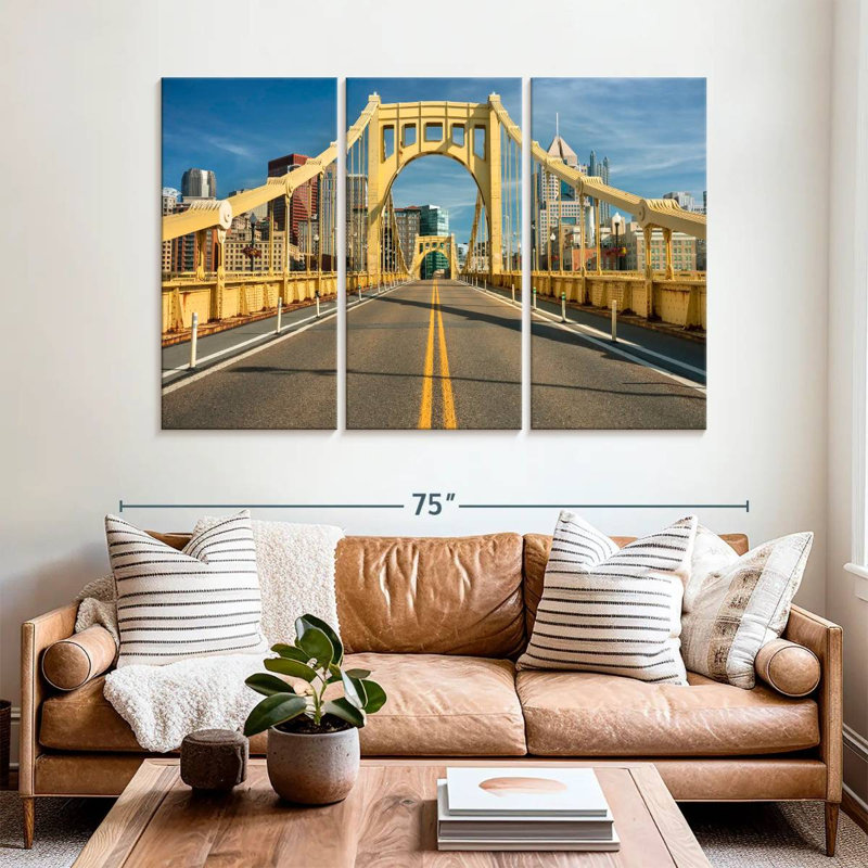 Mehar The Roberto Clemente Bridge, 42" H x 65" W
