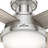Dempsey Low Profile 44" 4 - Blade Indoor Flush Mount Small Room Ceiling Fan with Lights and Remote, Light Gray/Natural Oak