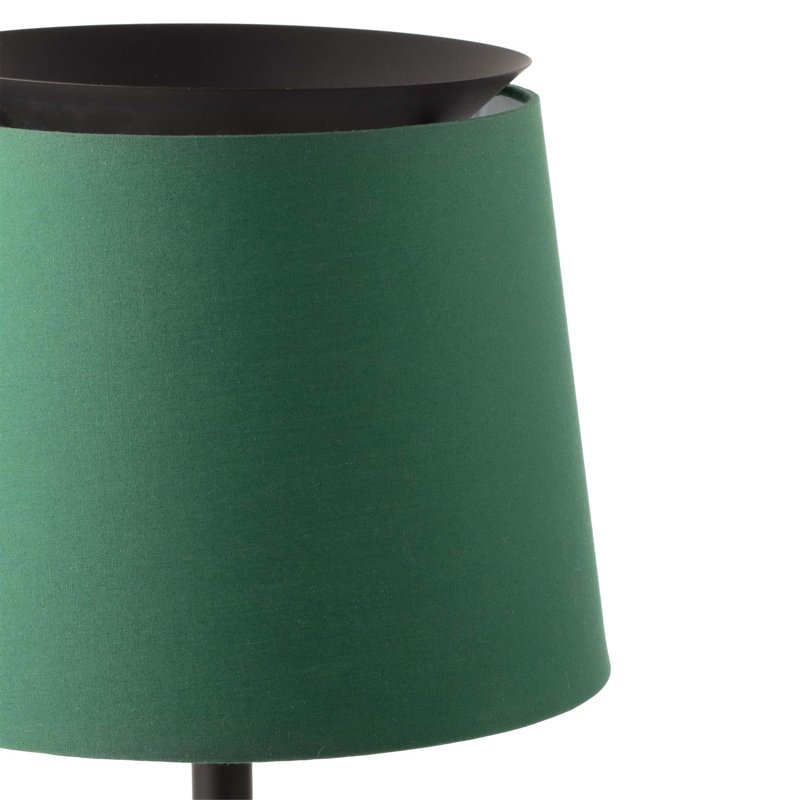 Savoy Wall Lamp, Matt Black, Green