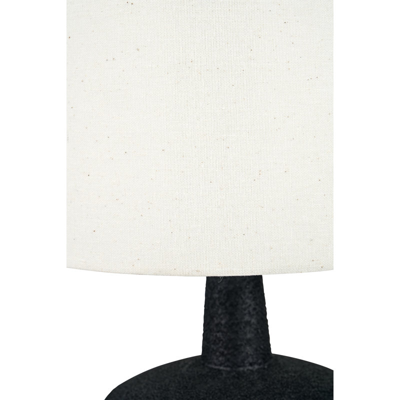 Elencourt Ceramic Table Lamp, Black, Natural