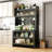 Grey Metal Storage Cabinet - 56.88 Lb Package Weight, 3.89 In. Depth, 250kg Capacity, 360° Rotation Wheels For Versatile Kitchen Cabinets Shelves With Strong And Thick Structure, Smooth Movement,