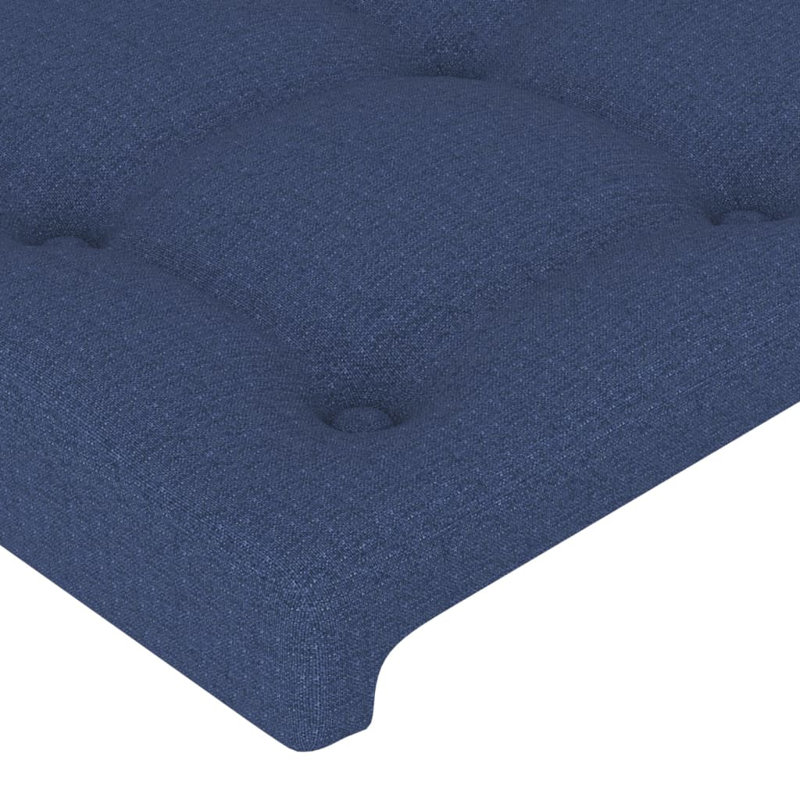Led Headboard Blue 180X5X78/88 Cm Fabric