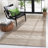 Tulane Natura Hand Woven Wool/Cotton Geometric Rug in Beige-673101852