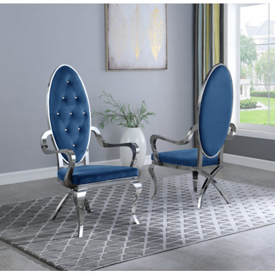 Tufted Velvet Upholstered Armchair