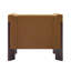 Chaise d'appoint moderne en velours avec capitonnage vertical et accoudoirs ronds